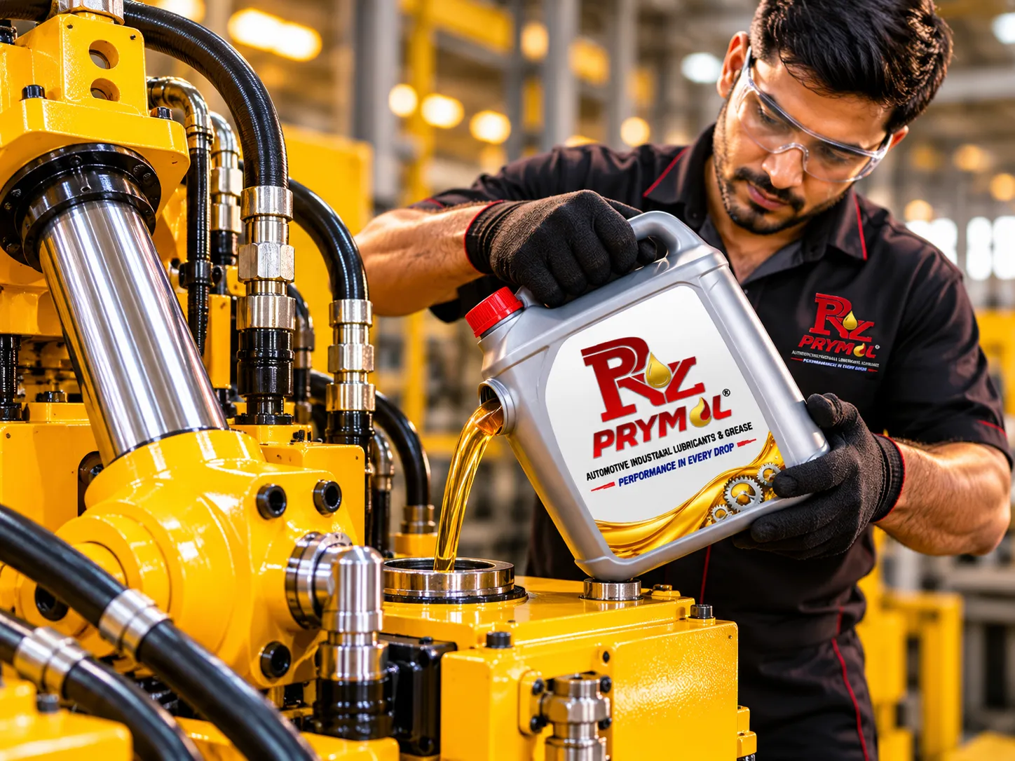 Prymol Industrial Hydraulic Oil plant automation application